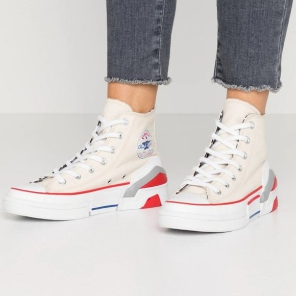 Converse CPX70 Hi Egret White University Red Women's 5 - Picture 1 of 7